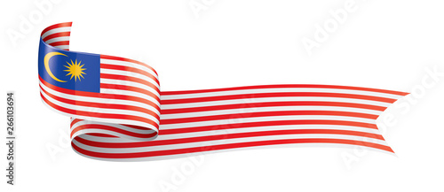 Malaysia flag, vector illustration on a white background.