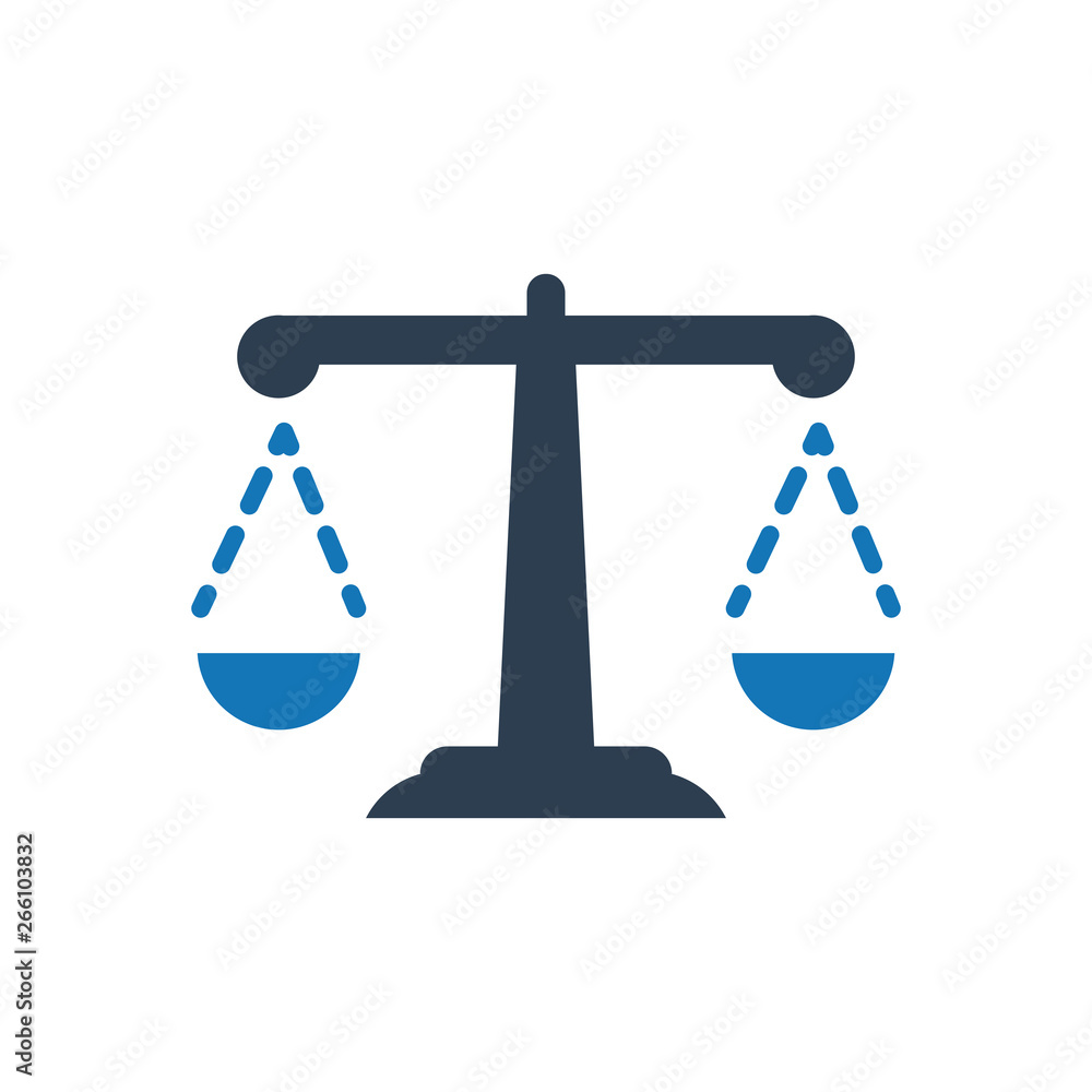 Law scale icon Law scale icon
