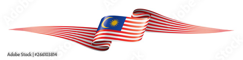 Malaysia flag, vector illustration on a white background.