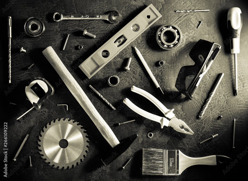 Fototapeta premium set of tools and instruments