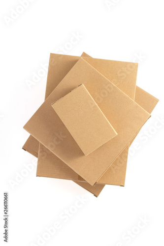 cardboard box isolated on white background