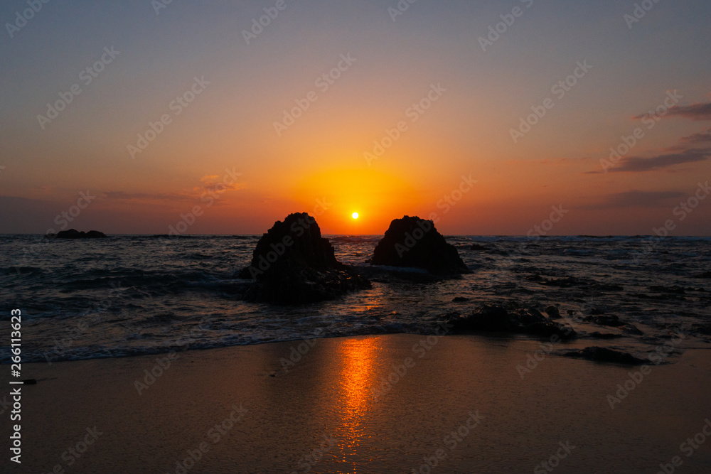 Almograve tramonto oceano