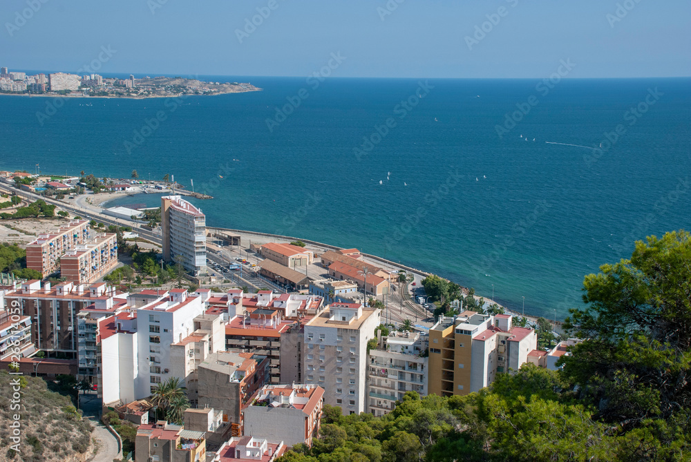 Fototapeta premium Blick über die Bucht von Alicante, Costa Blanca - Spanien
