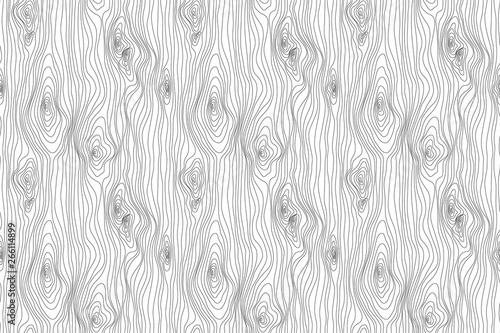 Wood Texture Seamless Sketch. Grain cover surface. Wooden fibers. Vector illustration isolated on white background