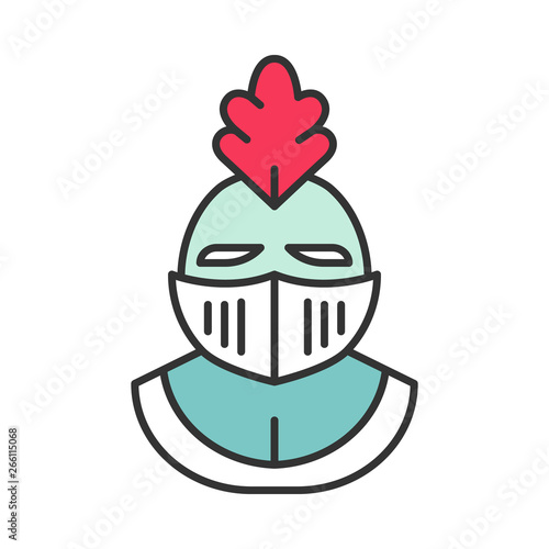 Knight helmet color icon