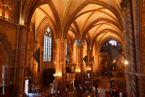 Innenansicht Matthiaskirche  Budapest 