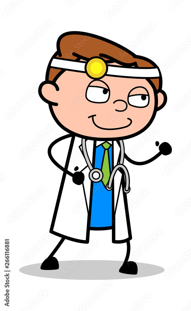 Ready to Run - Professional Cartoon Doctor Vector Illustration Ready to Run - Professional Cartoon Doctor Vector Illustration