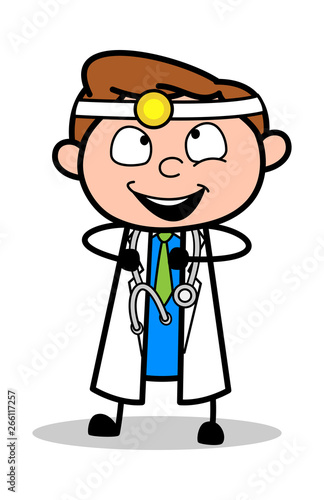 Dancing with Joy - Professional Cartoon Doctor Vector Illustration