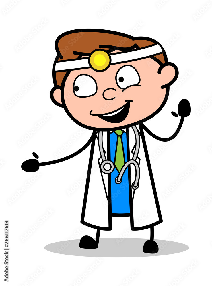 Friendship Hand - Professional Cartoon Doctor Vector Illustration Friendship Hand - Professional Cartoon Doctor Vector Illustration
