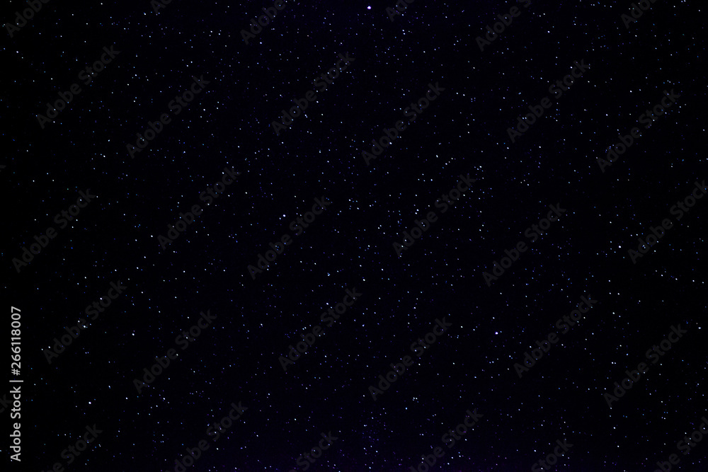 Night shining starry sky, black space background with stars, cosmos