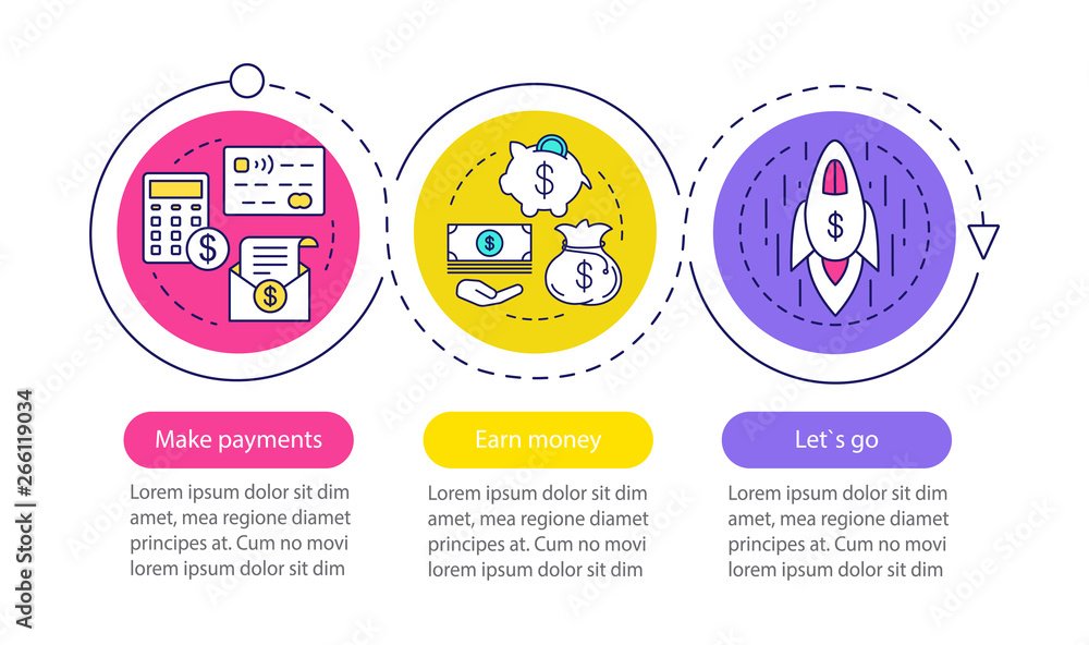 Business development vector infographic template