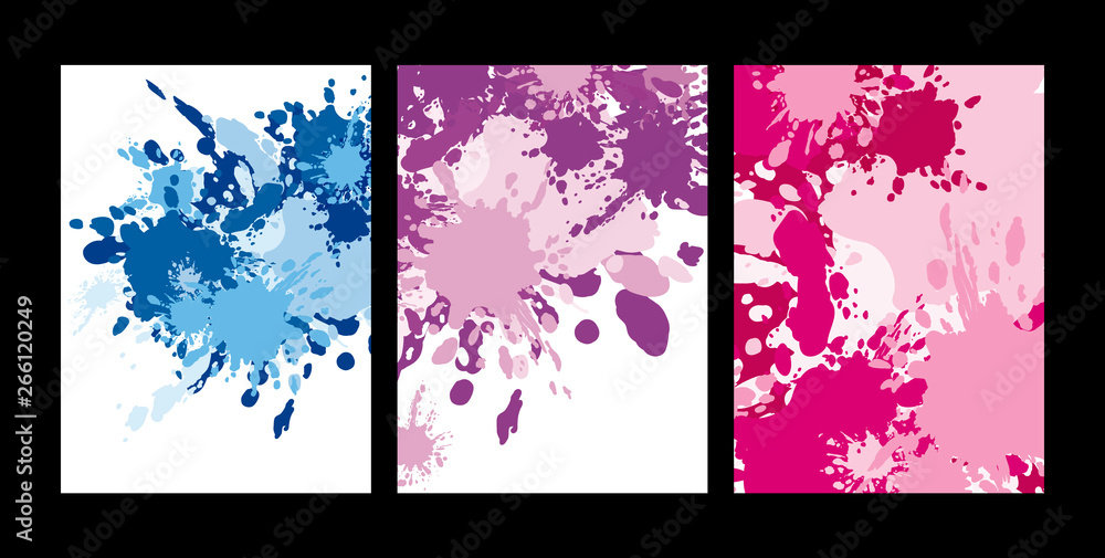Abstract color splash on white background vector illustration