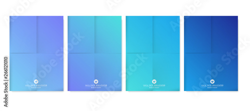 simple blue gradient minima...