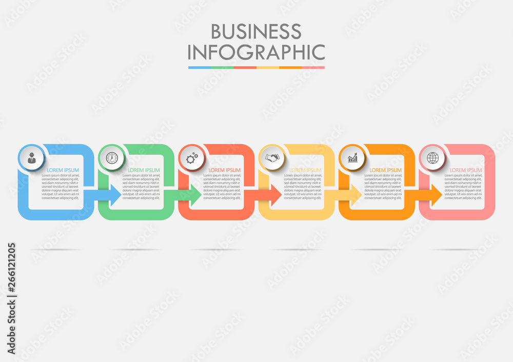 Fototapeta premium Business data visualization. timeline infographic icons designed for abstract background template milestone element modern diagram process technology digital marketing data presentation chart Vector