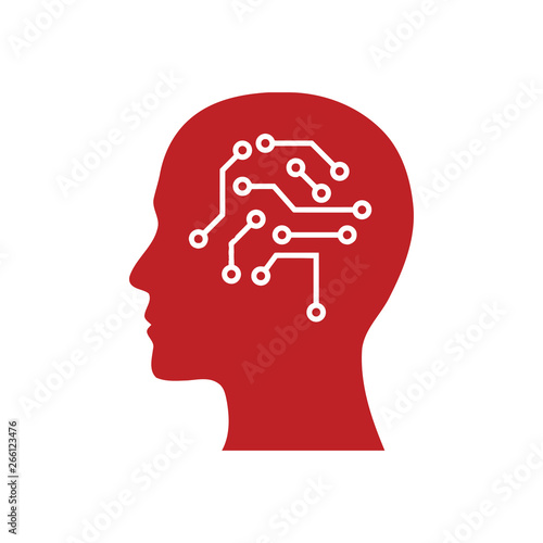 digital human head, brain, technology, head, memory, creative technology mind, artificial intelligence icon
