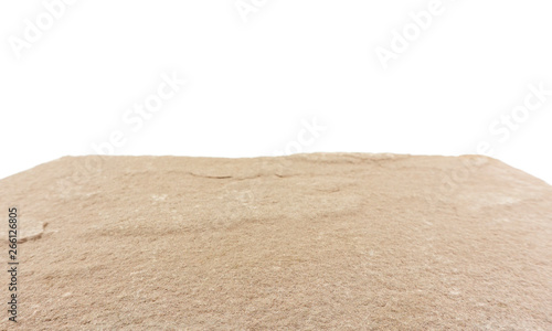 Stone Empty space on white background  Blank for design  mock up for display  products.