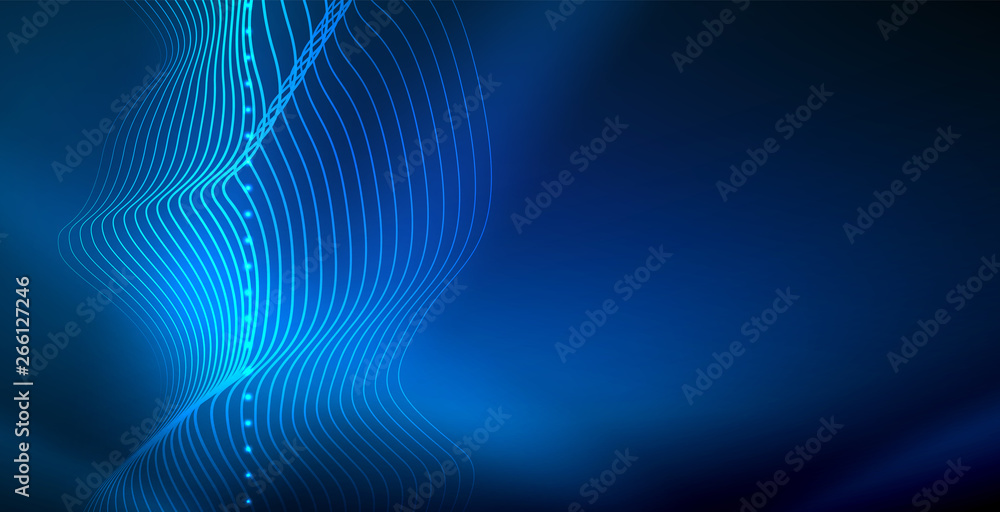 Neon wave background Neon wave background