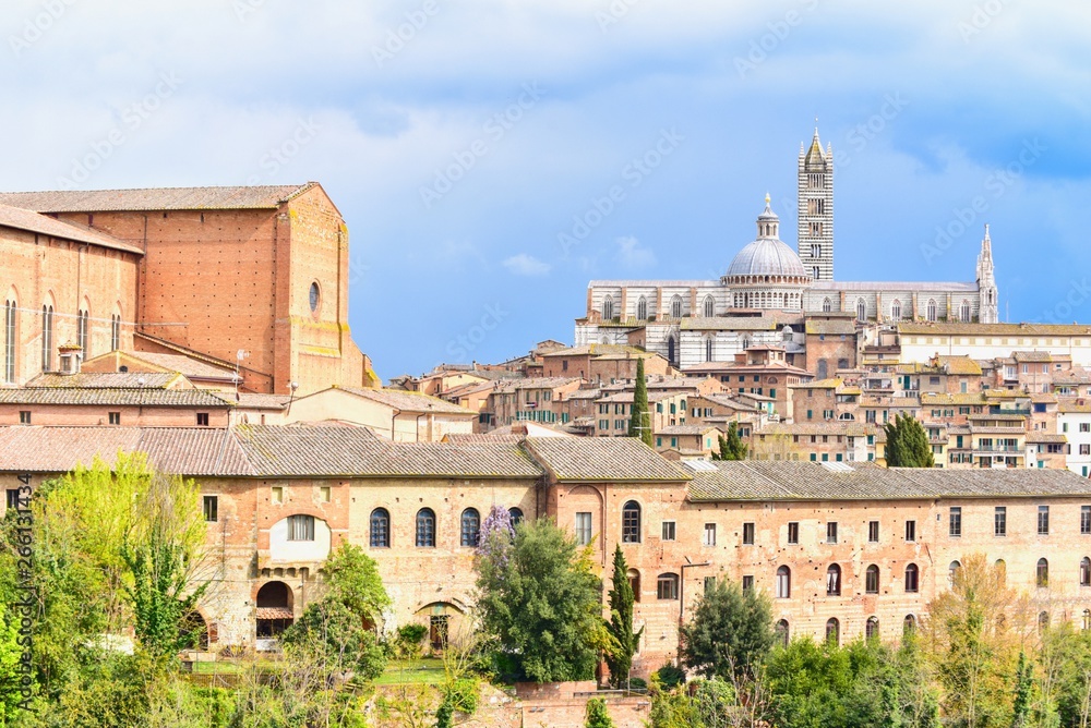 Historic Town of Siena in Tuscany, Italy