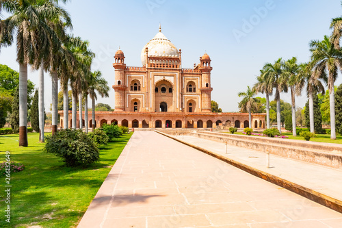 Beautiful Safdarjung s Tomb  sandstone and marble mausoleum in New Delhi  India