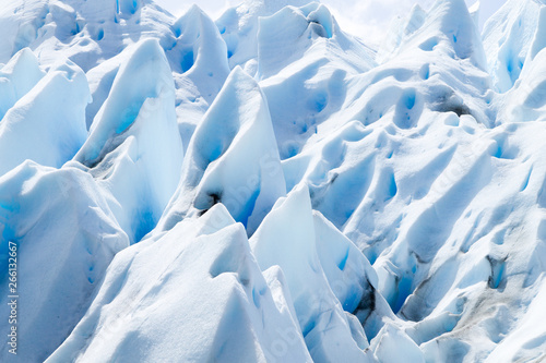 Perito Moreno glacier ice formations detail view
