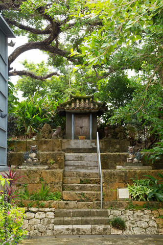 Nishinume Pagoda on the rooftop of Tsuboya Pottery Museum