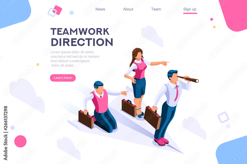 Cloud header, search, idea advancement. Man cutout, flat color icons, creative illustrations, isometric infographic images, web banner - Vector Cloud header, search, idea advancement. Man cutout, flat color icons, creative illustrations, isometric infographic images, web banner - Vector