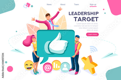 Hand show gesture, best conceptual target. Score app, can use for web banner, infographics, hero images. Flat isometric vector illustration isolated on white background