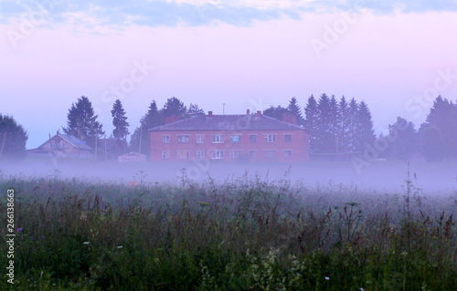 House in the fog
