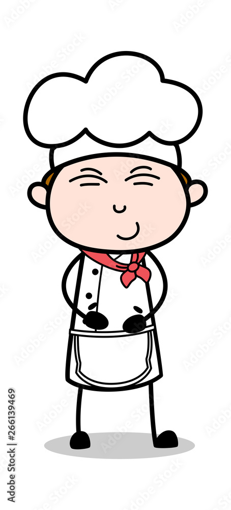 Tickle - Cartoon Waiter Male Chef Vector Illustration Tickle - Cartoon Waiter Male Chef Vector Illustration