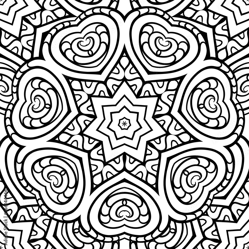 Black and white abstract seamless pattern. Black and white abstract seamless pattern.