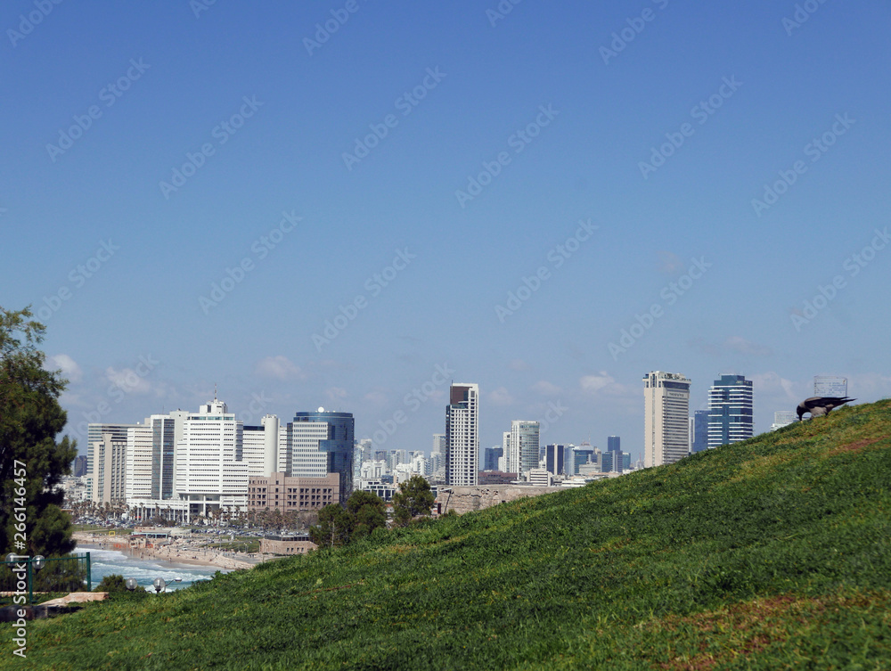 skyline di Tel Aviv in israele
