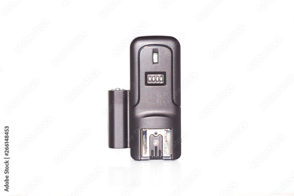 Radio synchronizer on white isolated background Radio synchronizer on white isolated background