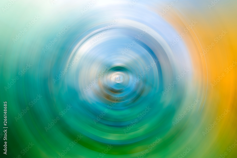 Obraz premium Abstract Background Of colorful Spin Circle Radial Motion Blur.