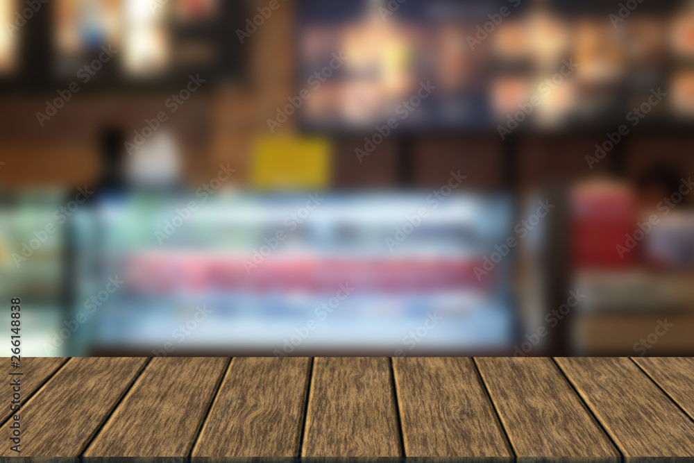 cafe coffee shop  beverage bar counter. blur background