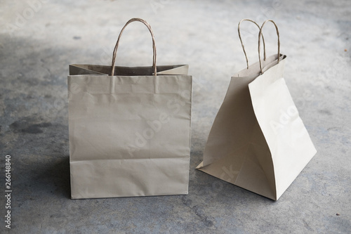 Kraft paper ecologic bag