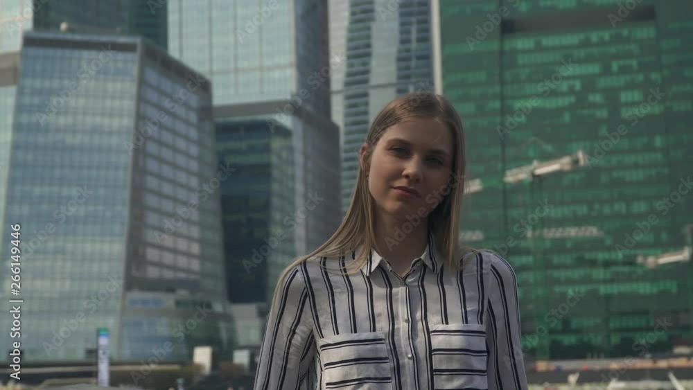 Beauty concept. Education concept. Beauty portrait student girl outdoor university city campus, park office young happy smiling teenager model. Beauty concept. Education concept. Beauty portrait student girl outdoor university city campus, park office young happy smiling teenager model.
