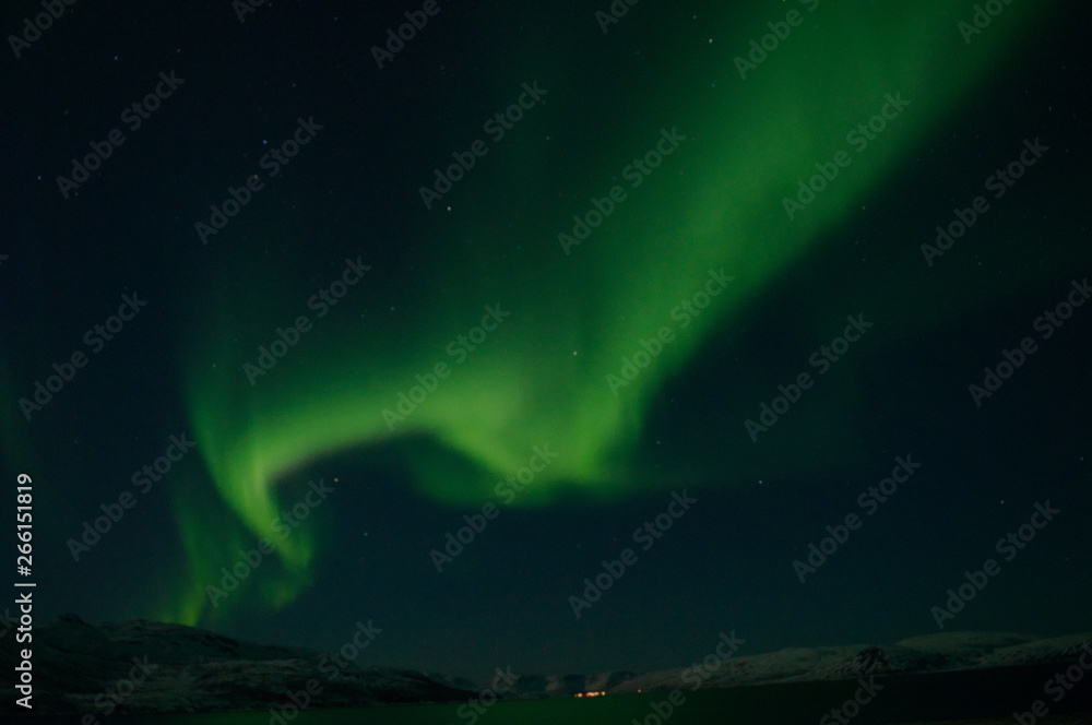 Aurora Boreale a Tromso, Norvegia