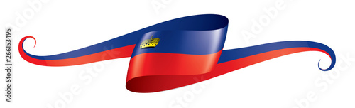 liechtenstein flag, vector illustration on a white background.