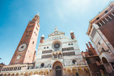 Cathedral of Cremona with bell tower, Lombardy, Italy