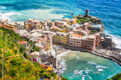 Town of Vernazza  Cinque Terre  Italy