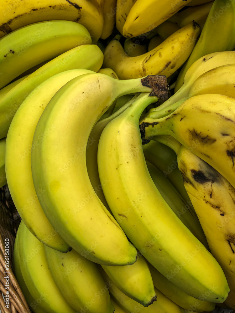 bananas in fruit store