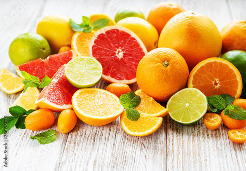 Fresh citrus fruits