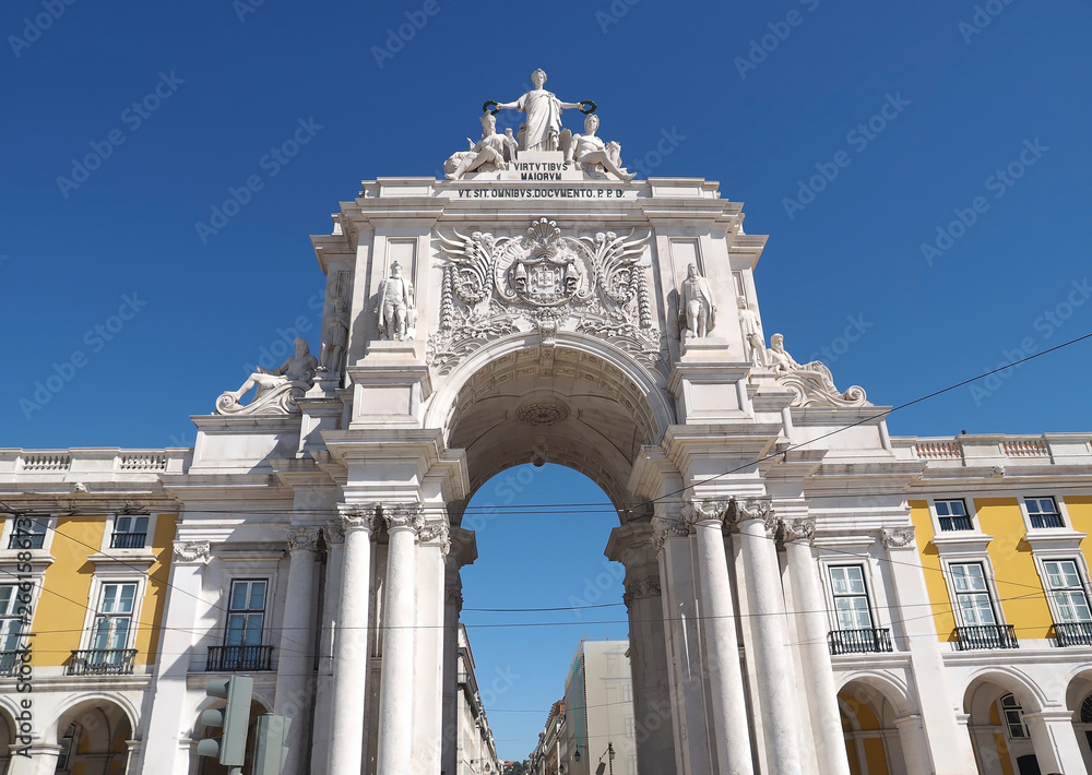 Fototapeta premium Arco da Rua Augusta at Praca do Comercio
