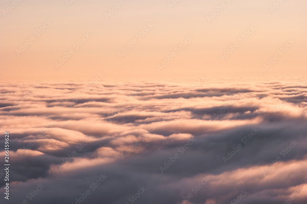 Sky clouds aerial view background beautiful scenery flight heaven