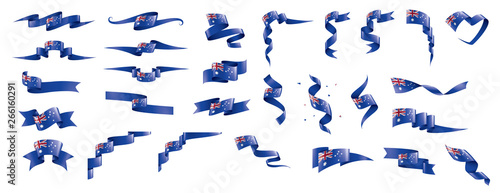 Australia flag, vector illustration on a white background.