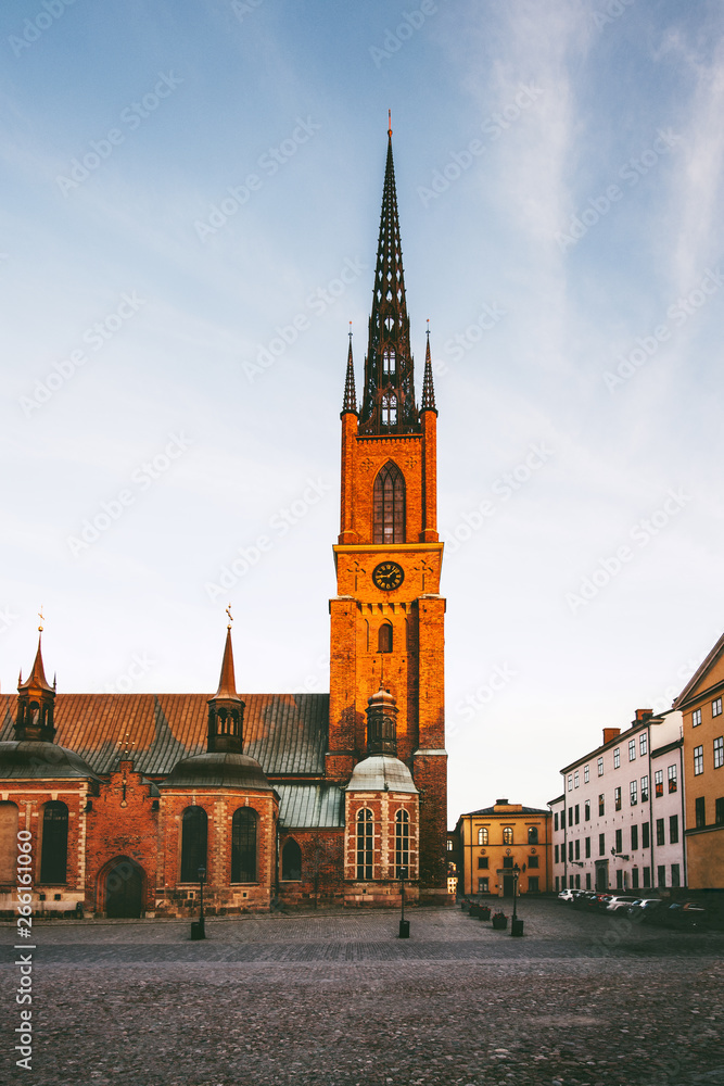 Fototapeta premium Riddarholm Church in Stockholm Sweden architecture landmarks travel guide