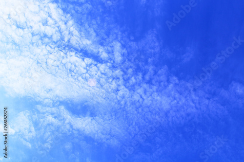 Beautiful cirrus clouds. Background. Landscape.