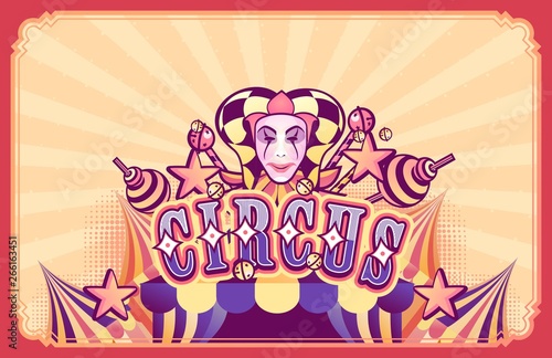 circus retro poster