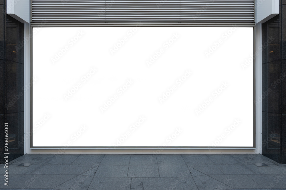 Shop Boutique Store Front with Big Window and Place for Name Shop Boutique Store Front with Big Window and Place for Name