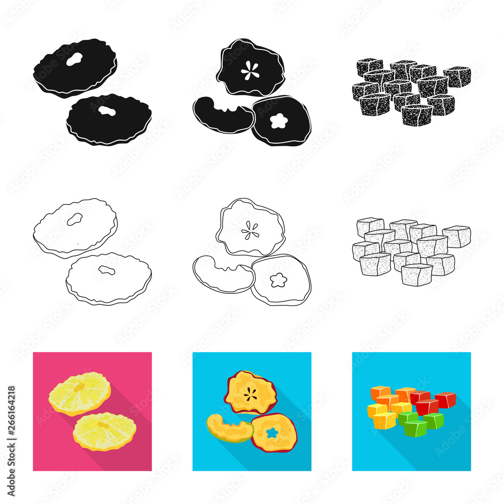 Vector design of food and raw logo. Set of food and nature stock symbol for web. Vector design of food and raw logo. Set of food and nature stock symbol for web.